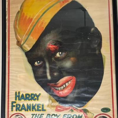 Antique Al.G.Field Minstrel Lithograph Poster-Black Americana 