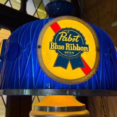 Pabst Blue Ribbon Hanging Bar Light