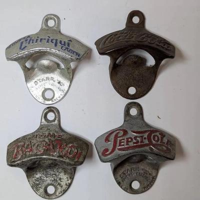 4 Wall Mounted Starr X Bottle Openers