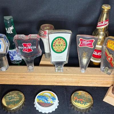 Collection Of Seven Acrylic Double Sided Beer Taps & More