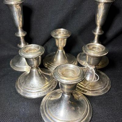 6 Sterling Weighted Candlesticks