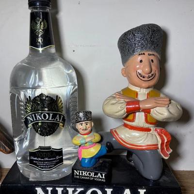 Wild Turkey Bourbon & Nikolai Vodka Decanters