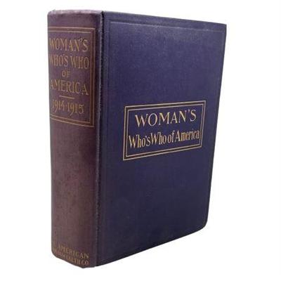 Sale Photo Thumbnail #7: Lot 006   
Women's Who's Who of America 1914-1915