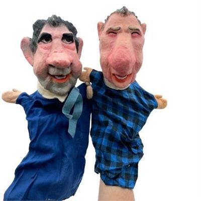 Sale Photo Thumbnail #24: Lot 032   
Richard Nixon Spiro Agnew Hand Puppets 1971