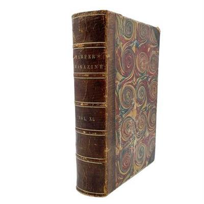 Sale Photo Thumbnail #23: Lot 031   
Harper's Magazine Bound Volume XL June to November 1855