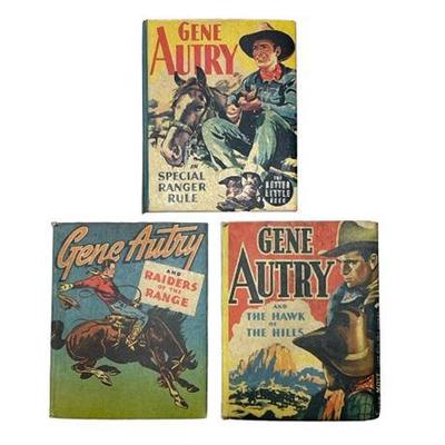 Sale Photo Thumbnail #18: Lot 026  
Set of 3 Gene Autry Better Little Books