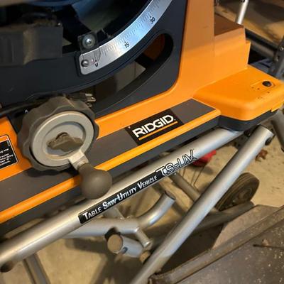 RIDGID TABLE SAW UTILITY VEHICLE 