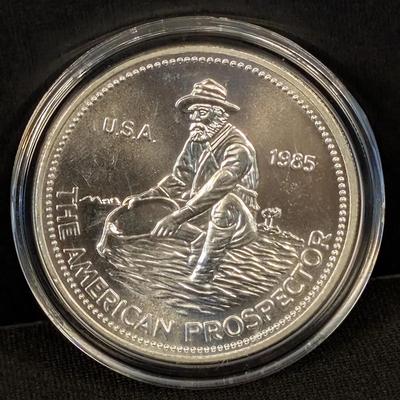 1985 Engelhard Silver Prospector Round