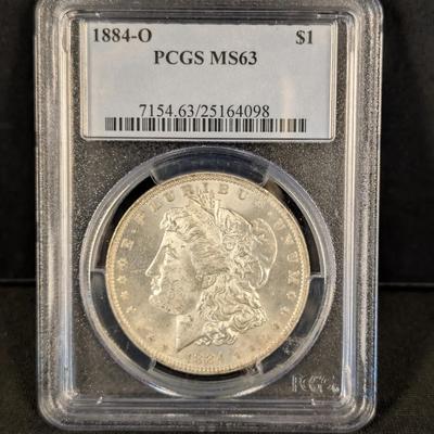 1884-O Morgan Silver Dollar MS 63

