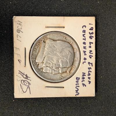 1936 Long Island Tercentenary Half Dollar 