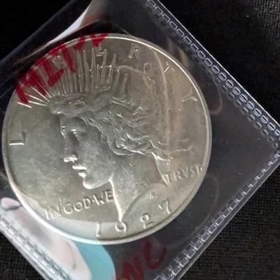 1927-D Peace Silver Dollar 