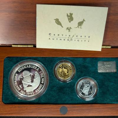 1992 Australian Precious Metals Proof Set 