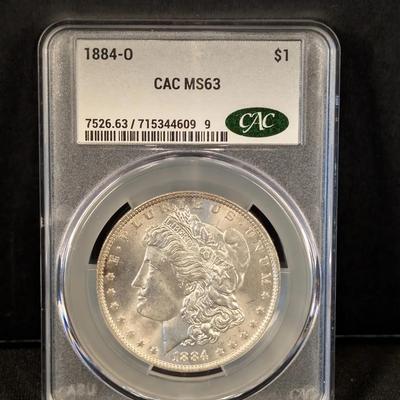 1884-O Morgan Silver Dollar MS 63
