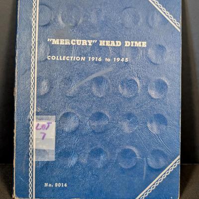 Mercury Dime Set – Nearly Complete (1916–1945) – Missing Only 4 Keys