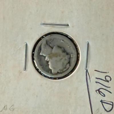 1916-D Mercury Dime 