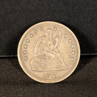 1877 Seated Liberty Half Dollar XF