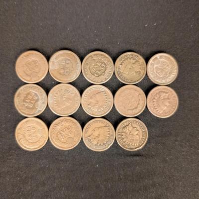 14 Indian Penny's - Civil War Era