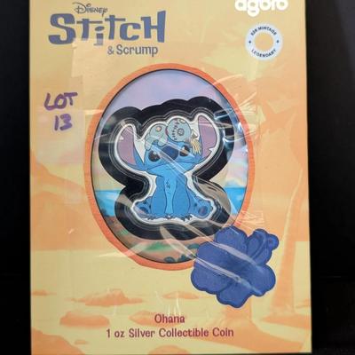 2025 Disney Stitch 1 oz Silver Coin