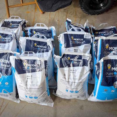(12) 40-lb Bags of Morton Pure and Natural Water Softener Crystals
