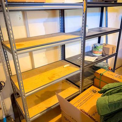 (2) 6ft Metal Storage Shelves