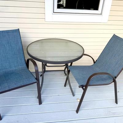 (2) Patio Chairs & Table