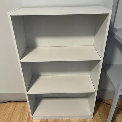 White Three-Shelf Bookcase #1