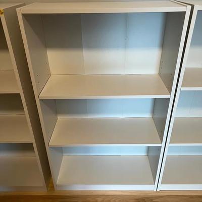White Three-Shelf Bookcase #3