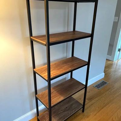 SAUDER North Avenue Modern Industrial Style Display Shelves 