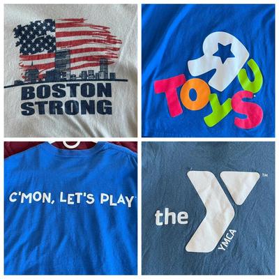 (4) Vintage Mens XL T-Shirts ft. Toys R Us, YMCA & Boston Strong