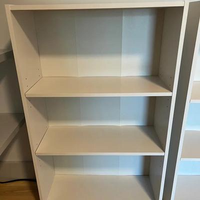 White Three-Shelf Bookcase #2