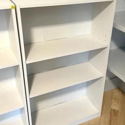 White Three-Shelf Bookcase #5