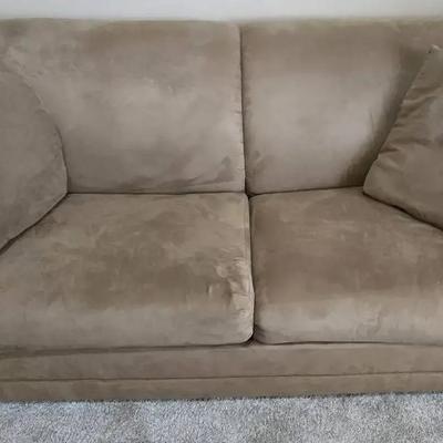 Microfiber Sleeper Sofa-Upstairs