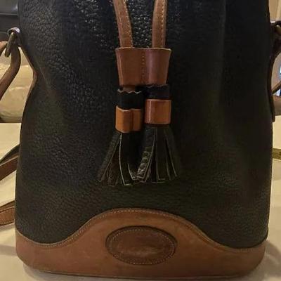 Dooney & Bourke Black and Brown Handbag