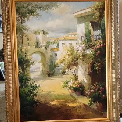 Oil On Canvas Signed 