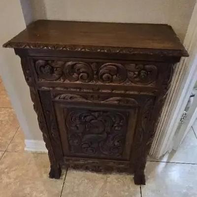 Vintage Handcarved Bar