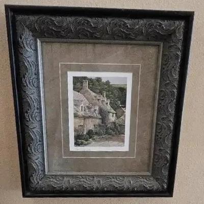 Tom Caldwell “Cotswolds Lane” SIGNED Print 1990s Framed And Matted 20 X 18”