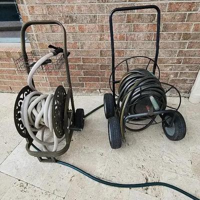 2 Water hose holder cart