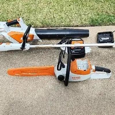 STIHL Blower, Trimmer, And Chain Saw Wireless 