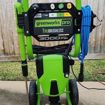 Greenworks Pro Trubrushless 3000 Mx PSI Pressure Washer 