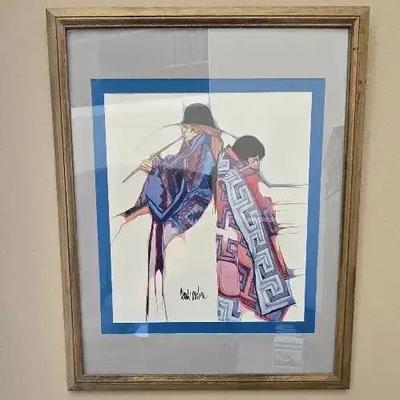 Amado Peña signed Watercolor