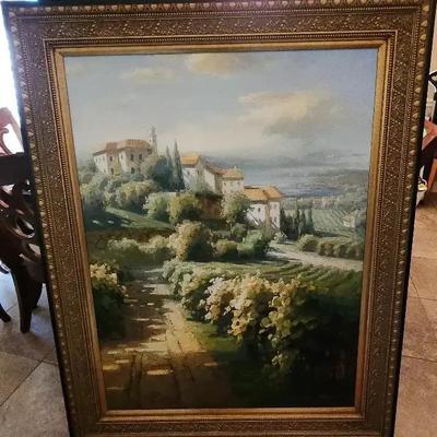 Oil On Canvas Signed 