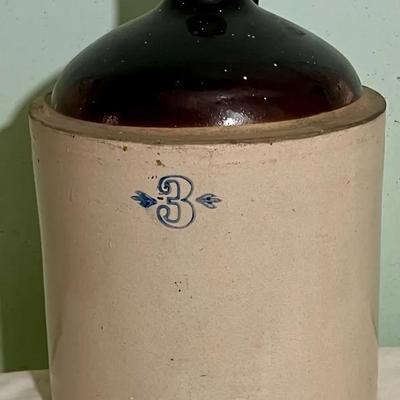 Vintage Western Stoneware Jug “3”