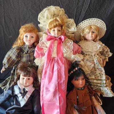 Partial Porcelain Doll Set #4