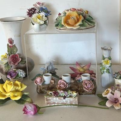 Beautiful Porcelain Floral Decor 