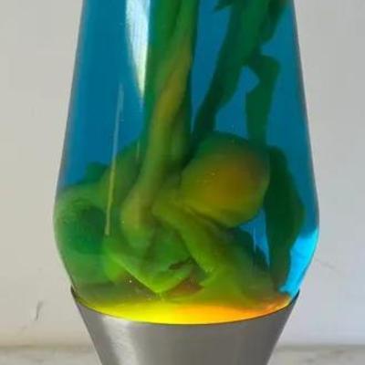 Blue And Yellow Lava Lamp