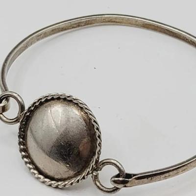 Sterling Disc Bracelet Southwest Silver 925
