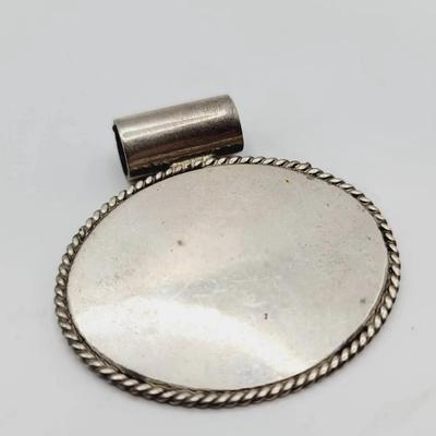 925 Silver Etchable and Engravable Sterling Disc Pendant 