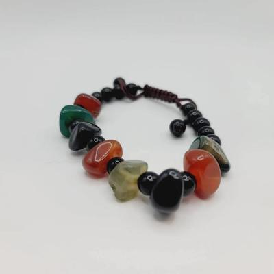 Multi Gem Adjustable Size Bracelet Boho Style