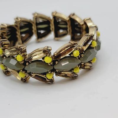 Deco Style Stretch Bracelet with Beetle or Moth Style Links