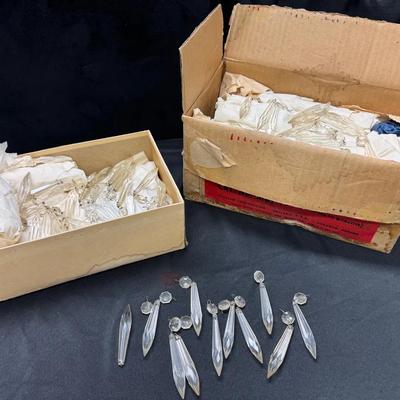 SS521 - Vintage Crystal Chandelier Prisms, Unknown Number of Prisms